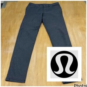 Lululemon ABC Tech Pants Mens 32x32 Slim Fit Cotton Blend Stretch Gray (No Tag)